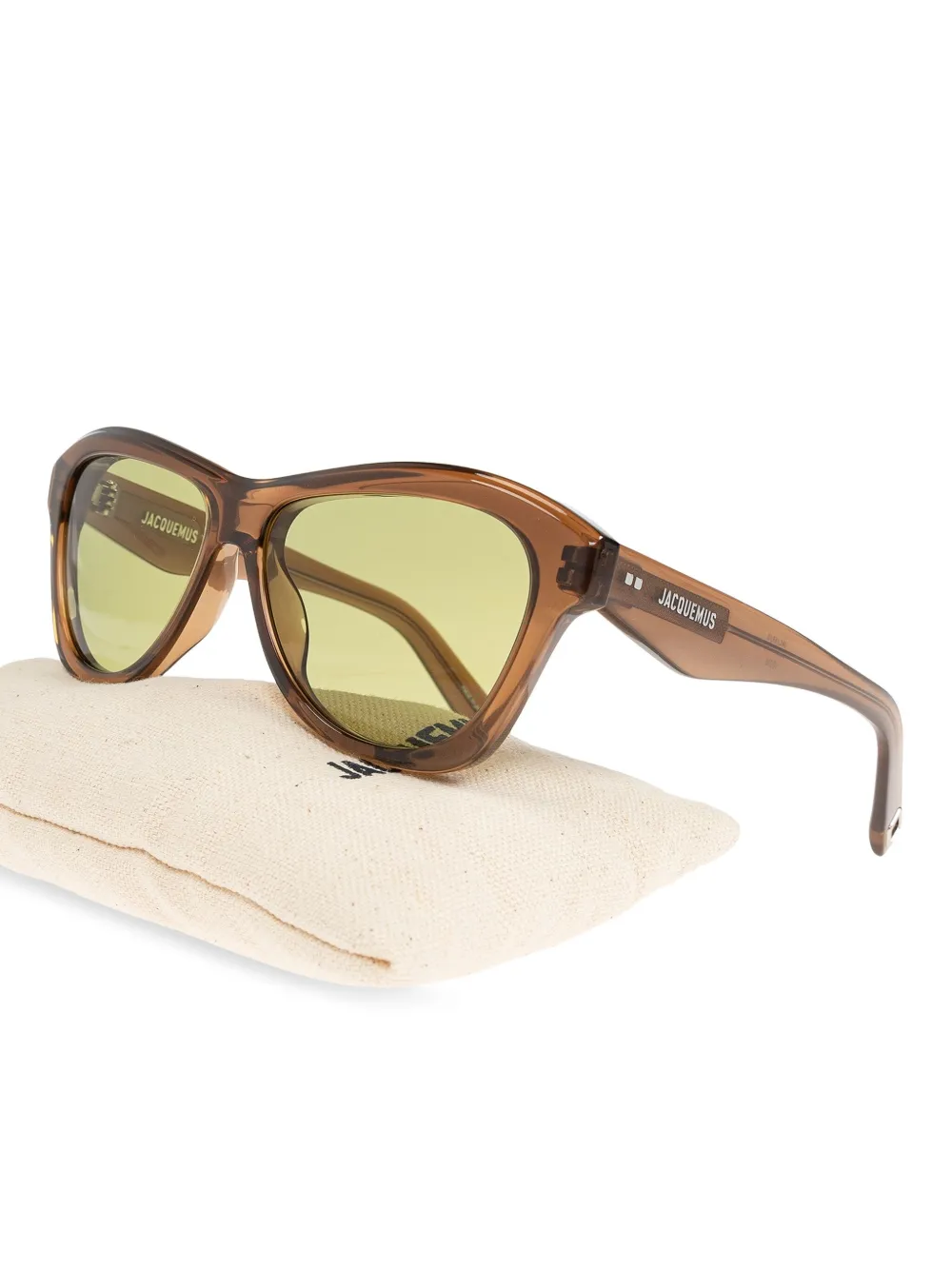 Jacquemus Jac59 zonnebril Bruin