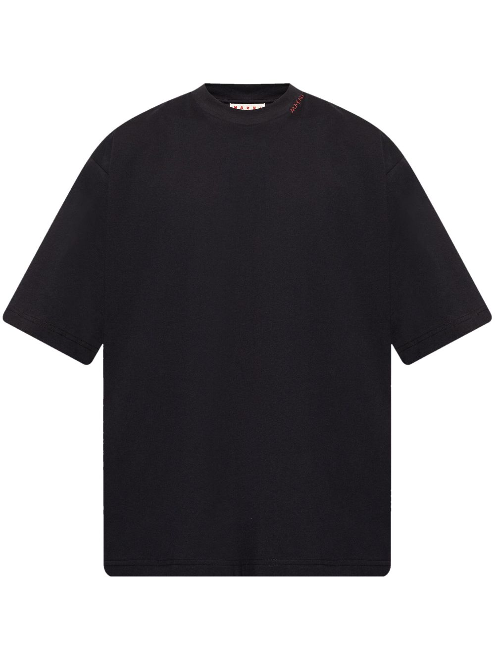 Marni logo-embroidered T-shirt - Black