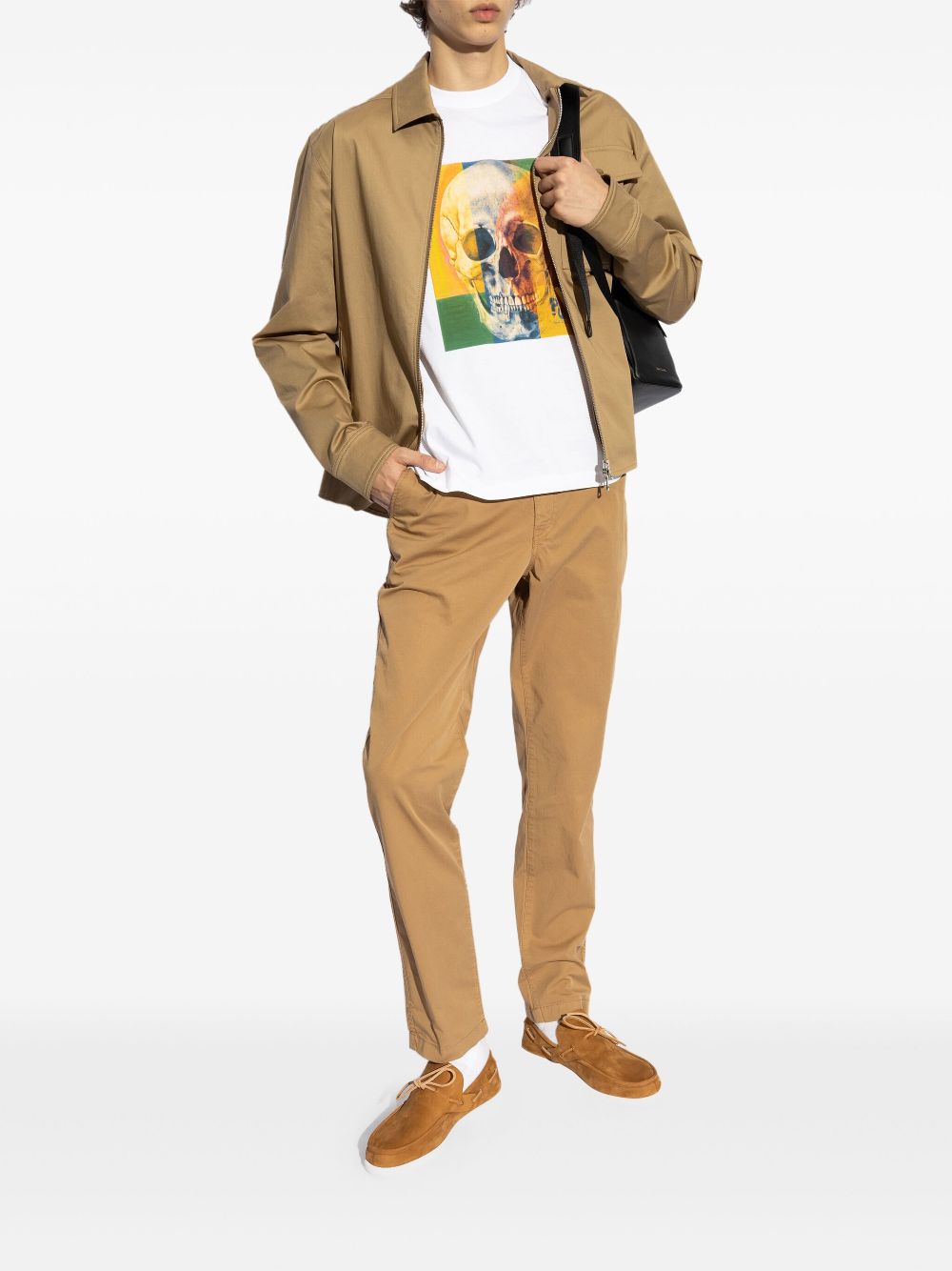 PS Paul Smith logo-patch trousers - Bruin