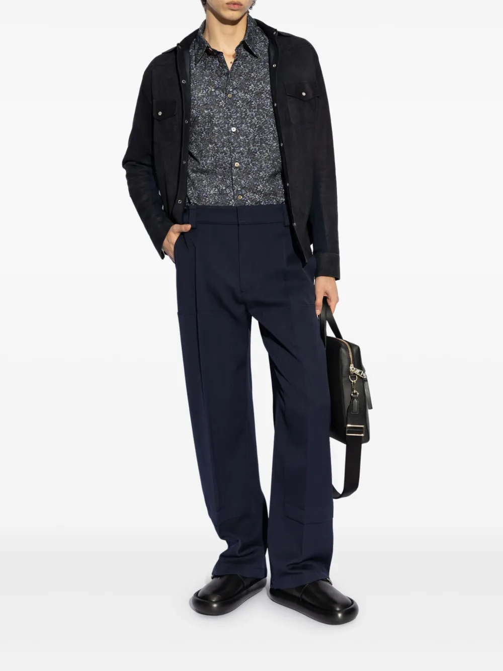 PS Paul Smith cotton shirt - Blauw