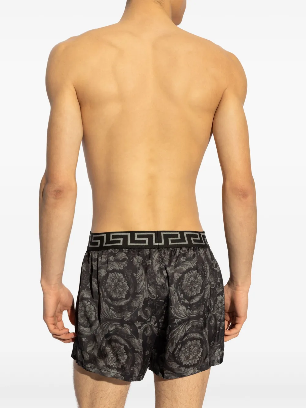 Versace Barocco pyjamashorts Zwart