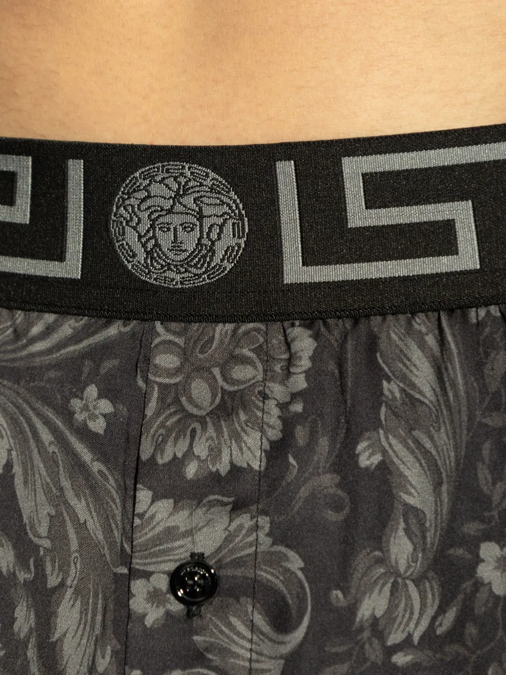 Versace Barocco pyjamashorts Zwart