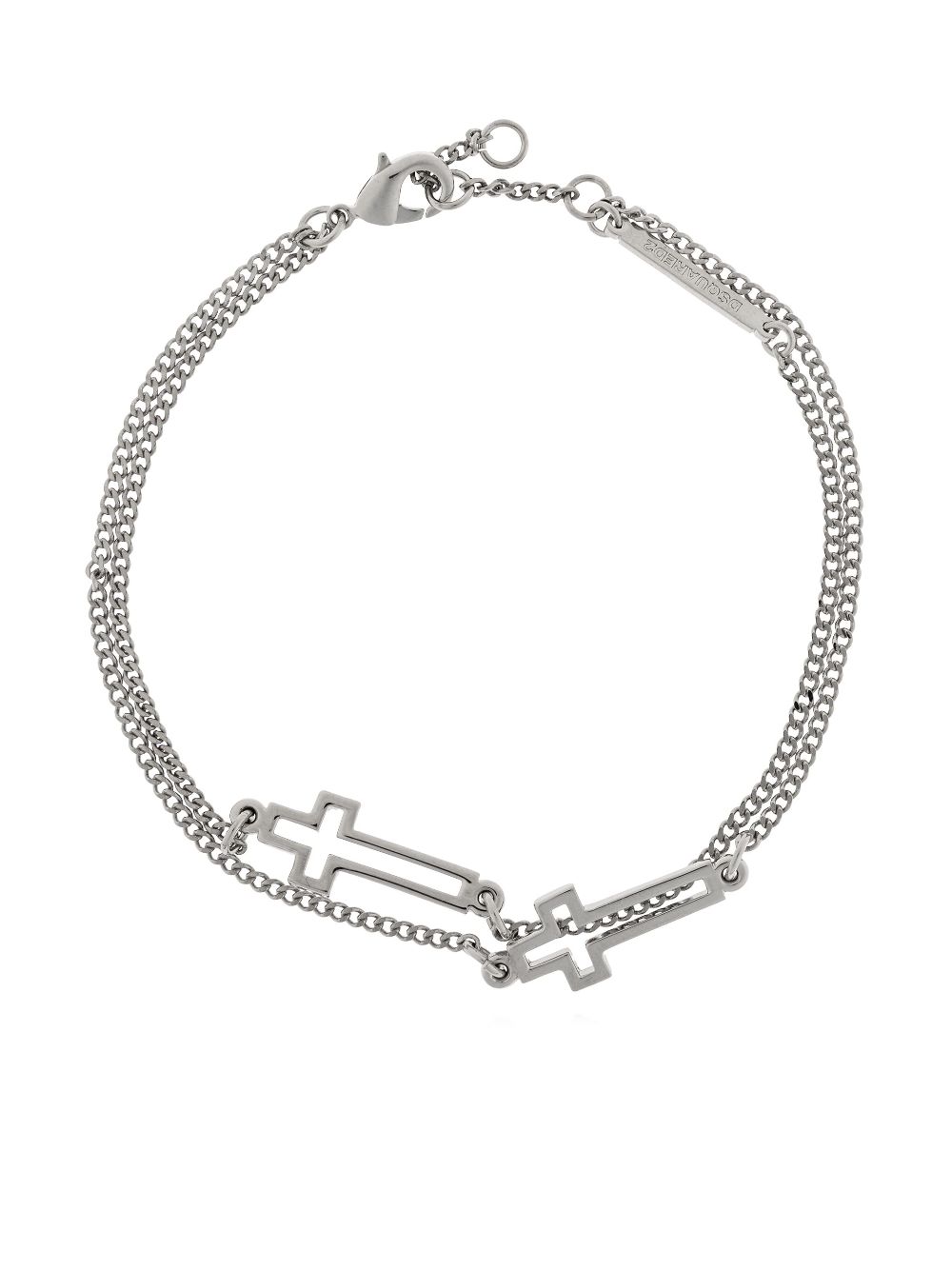 DSQUARED2 cross-charm bracelet - Silver