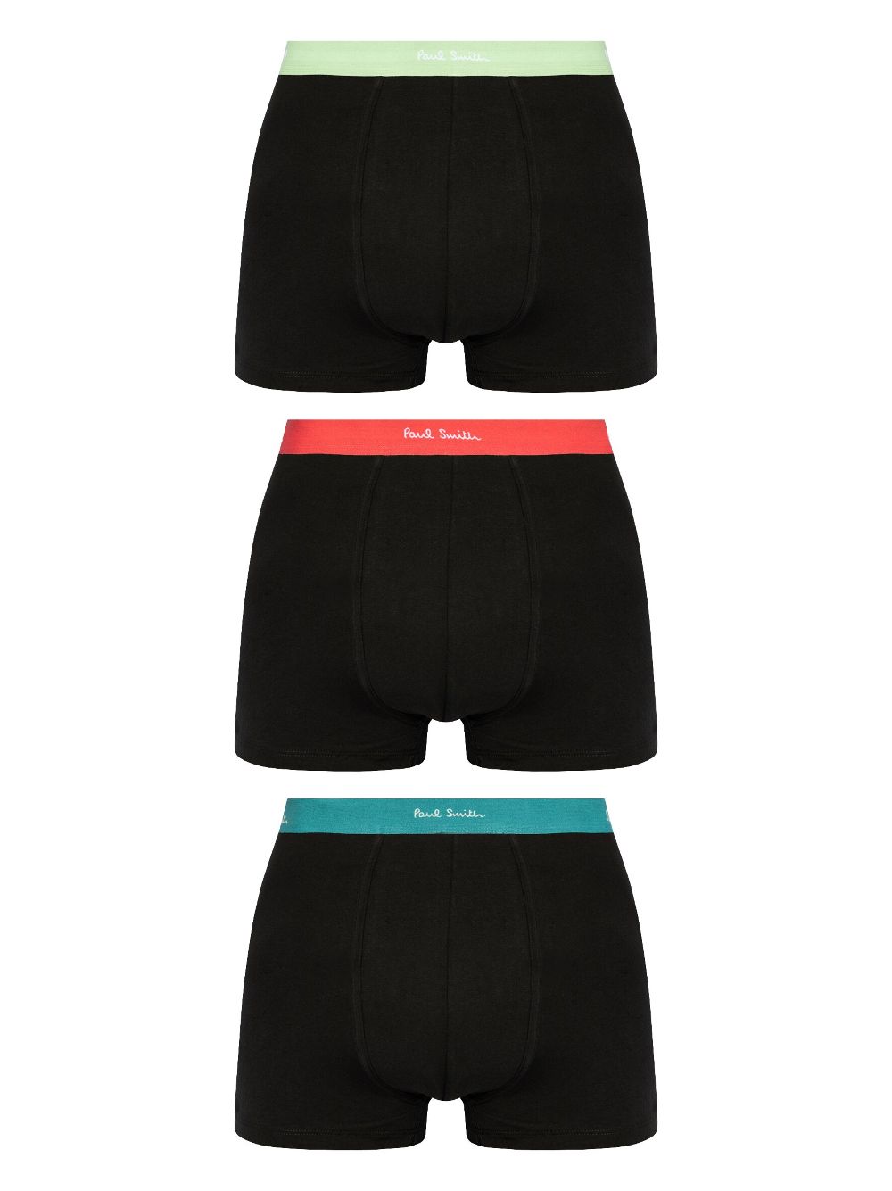 Paul Smith Drie boxershorts met contrasterende taille Zwart