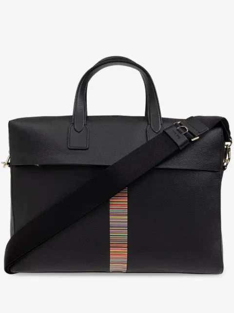 Paul Smith stripe-detailing laptop bag