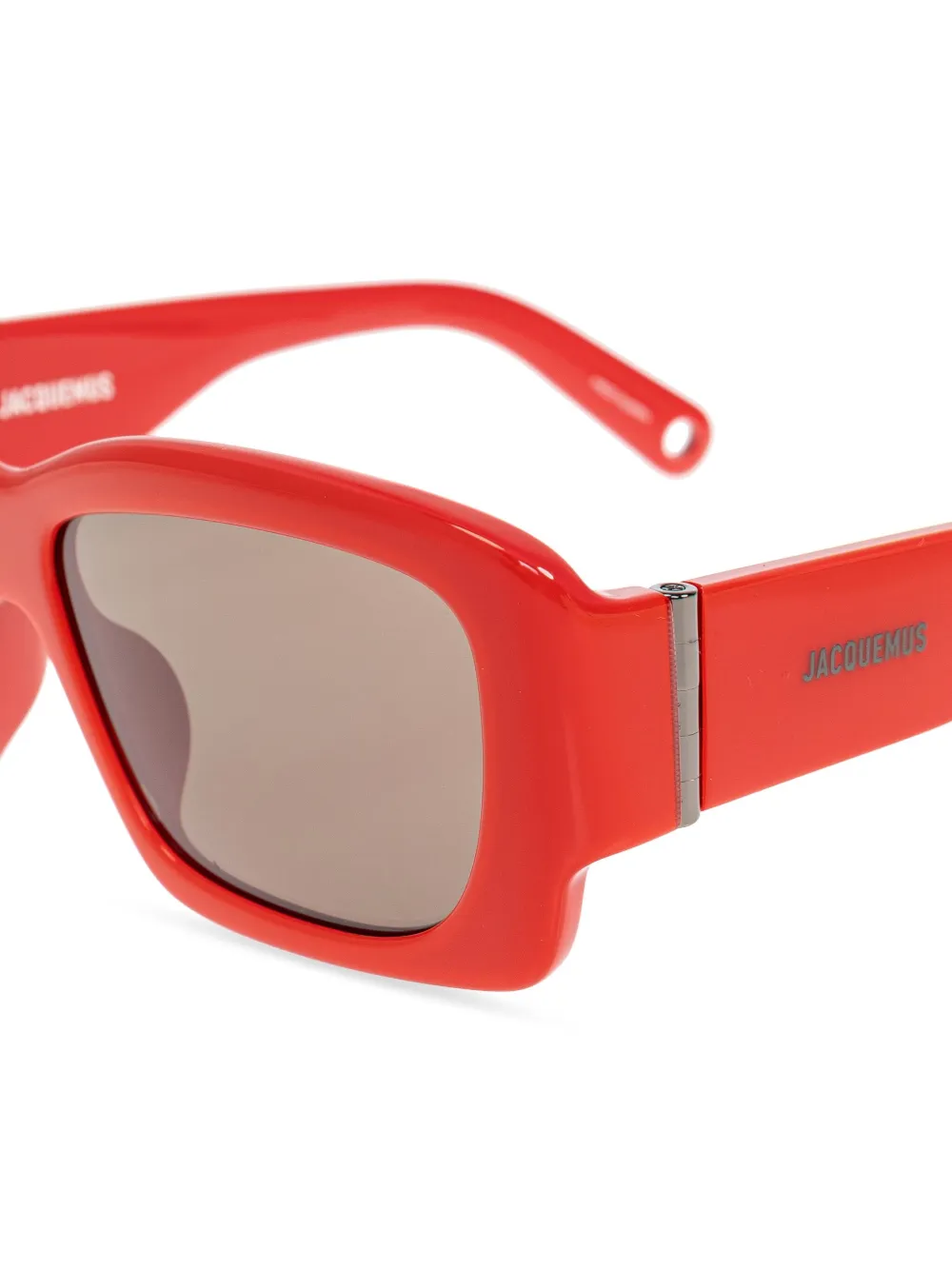 Jacquemus Jac60 zonnebril Rood