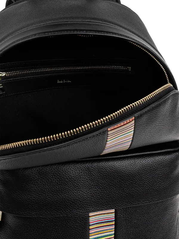 Paul Smith ブラックレザーバックパック Paul Smith Black Leather Backpack | Harrods US