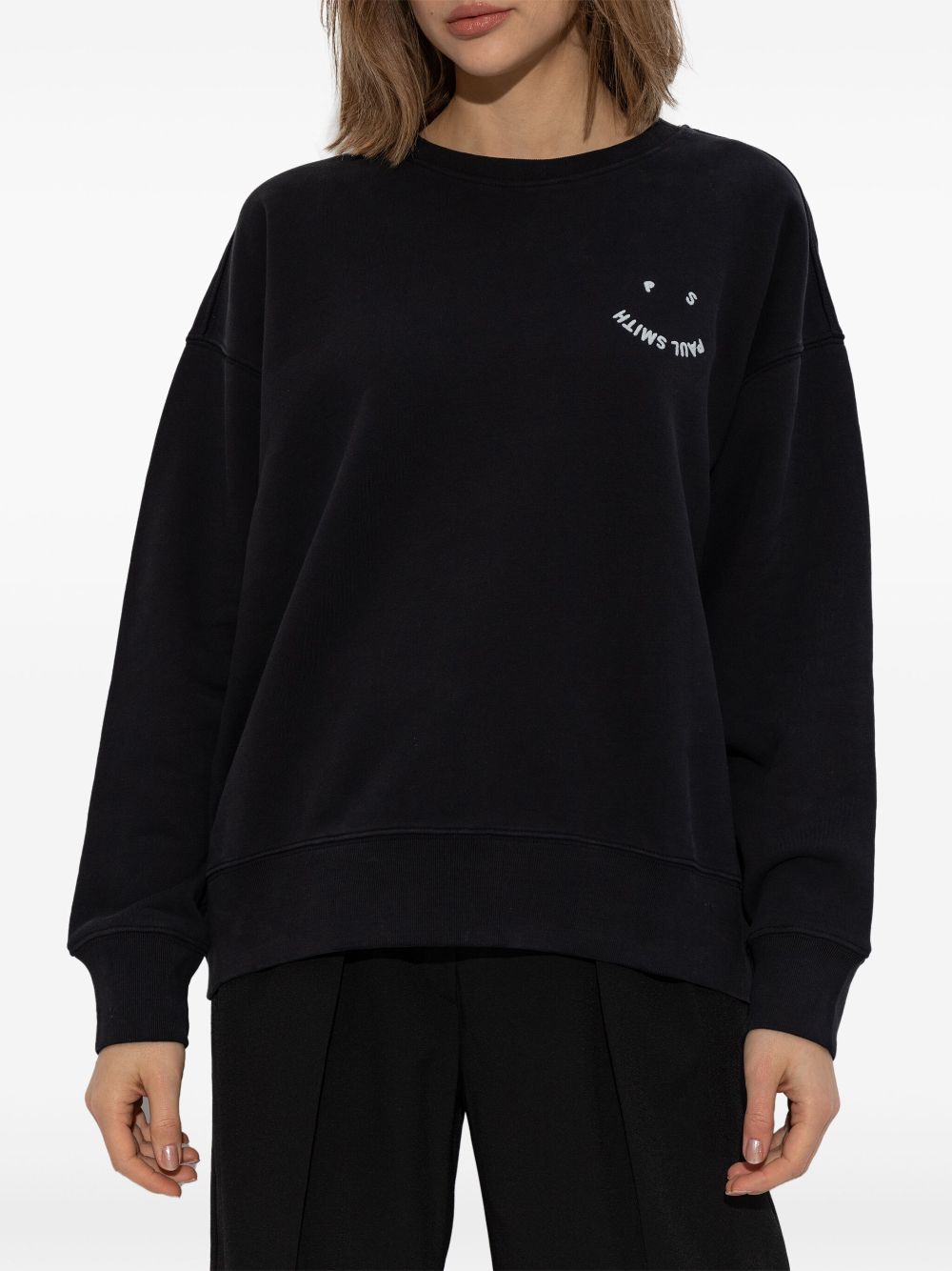 PS Paul Smith embroidered logo sweater - Zwart