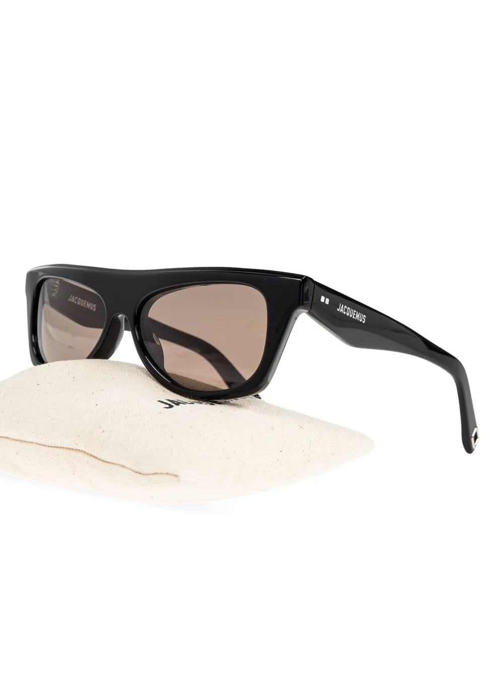 Jacquemus JAC58 zonnebril Zwart