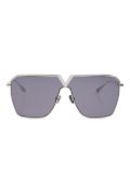 VALENTINO GARAVANI EYEWEAR oversize-frame sunglasses - Silver