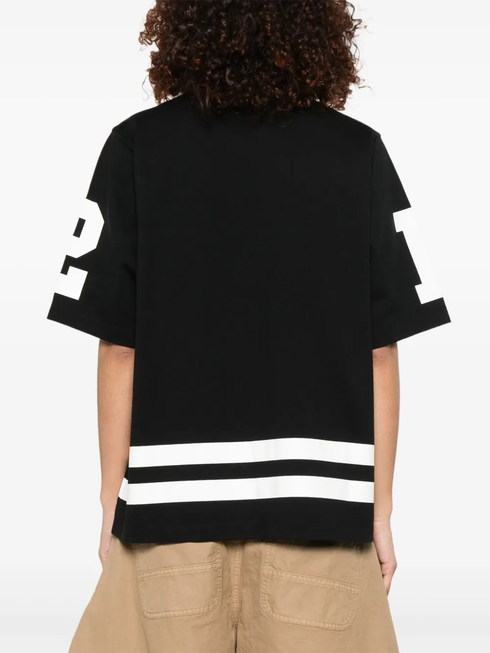 DSQUARED2 T-shirt met logoprint Zwart