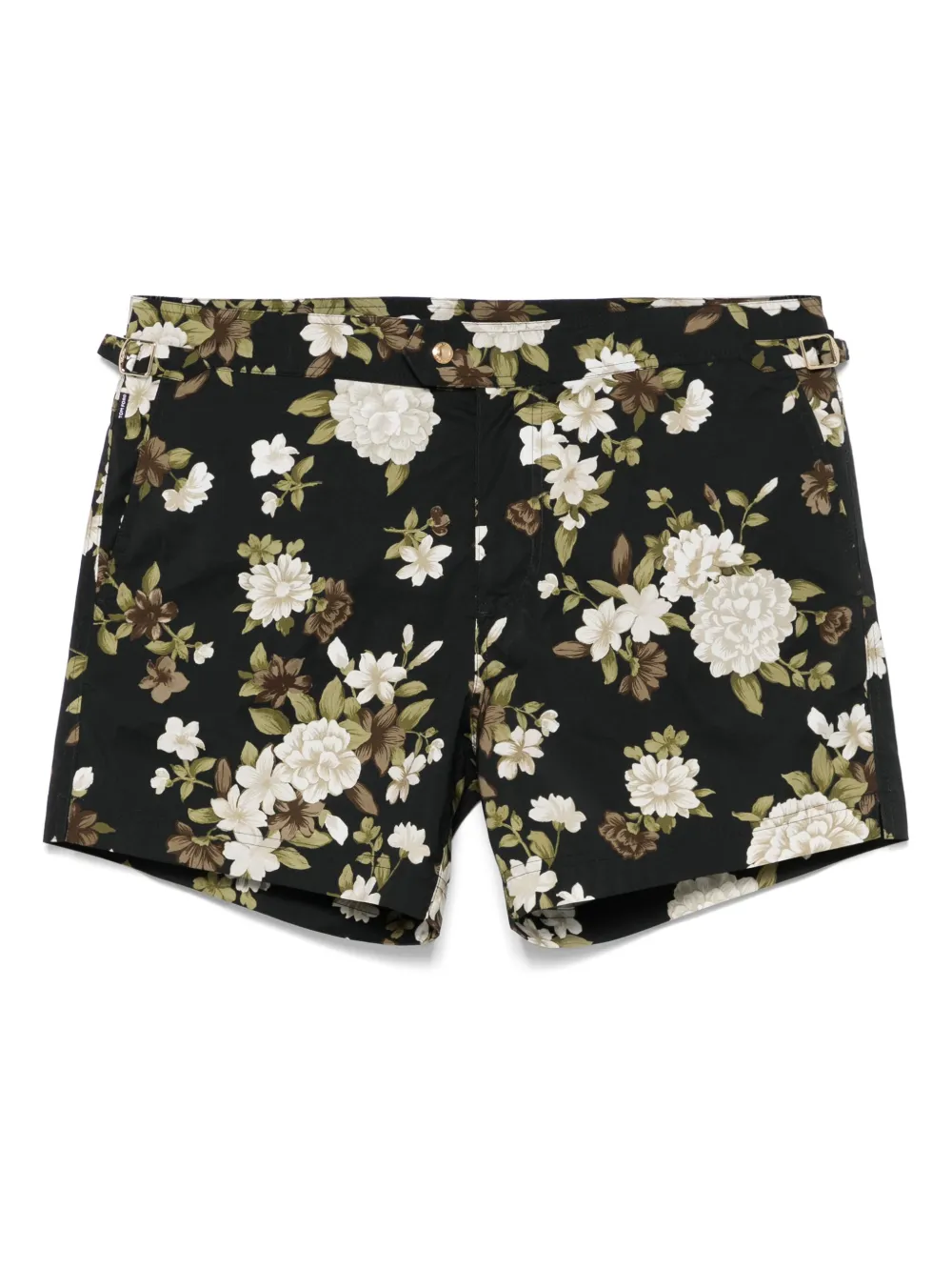 TOM FORD Hendrix floral swim shorts – Black