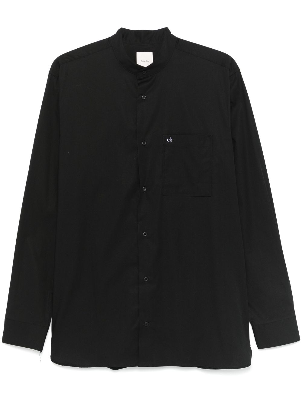 Calvin Klein band collar shirt - Black