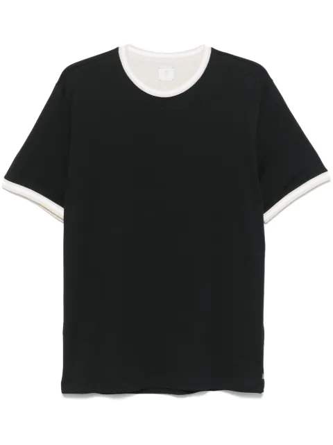 Eleventy striped-border T-shirt