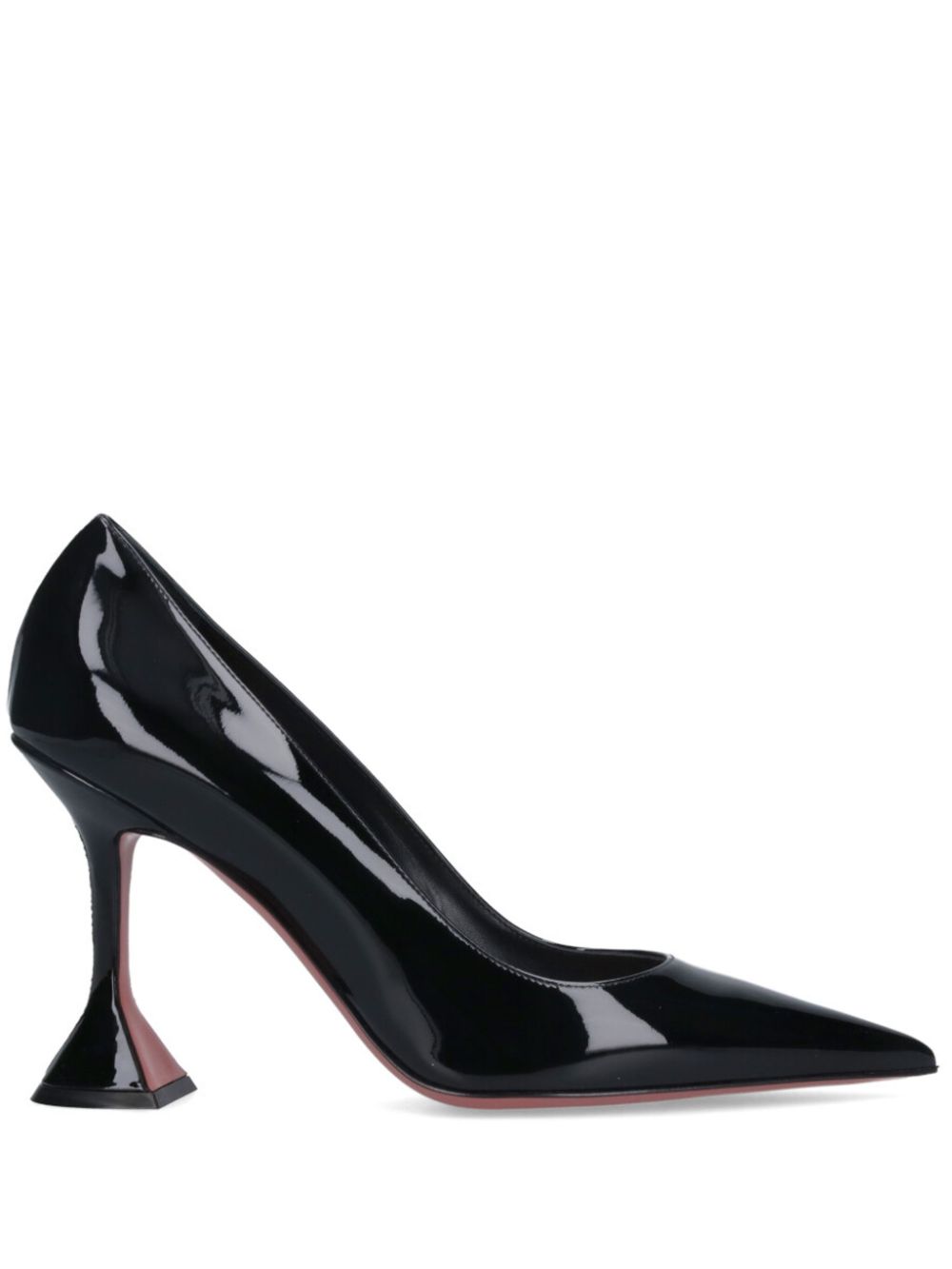 Amina Muaddi 30mm pointed pumps Black