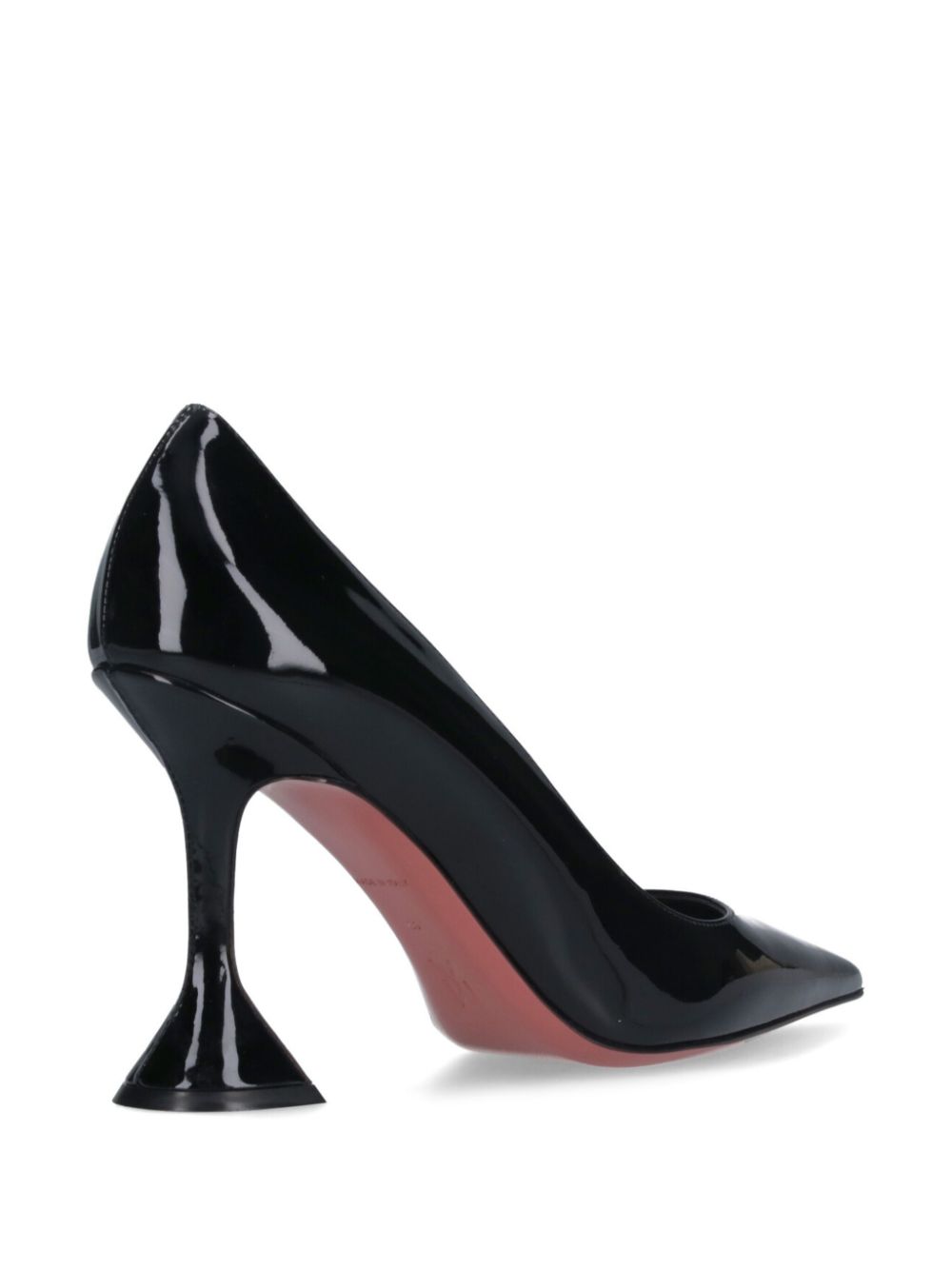 Amina Muaddi 30mm pointed pumps Black