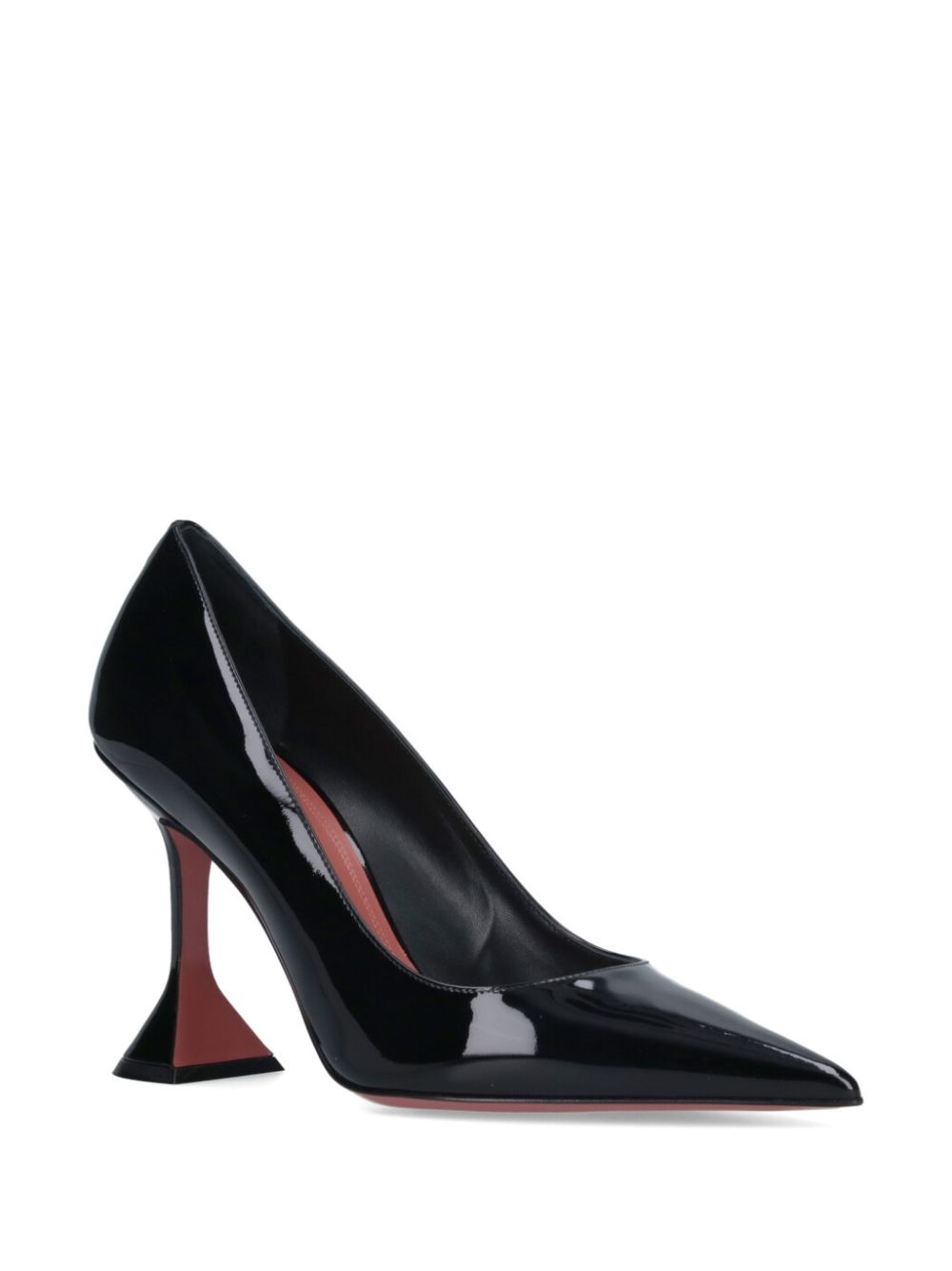 Amina Muaddi 30mm pointed pumps Black