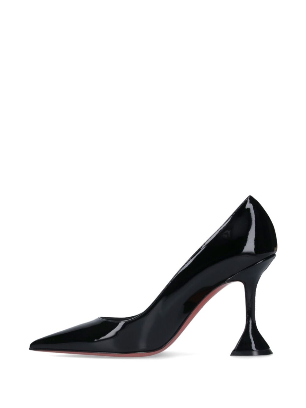 Amina Muaddi 30mm pointed pumps Black