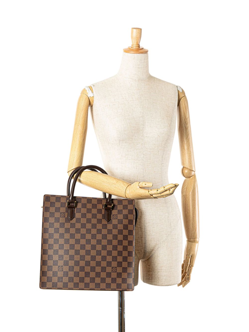 Louis Vuitton Pre-Owned 2002 Damier Ebene Venice Sac Plat shopper - Bruin