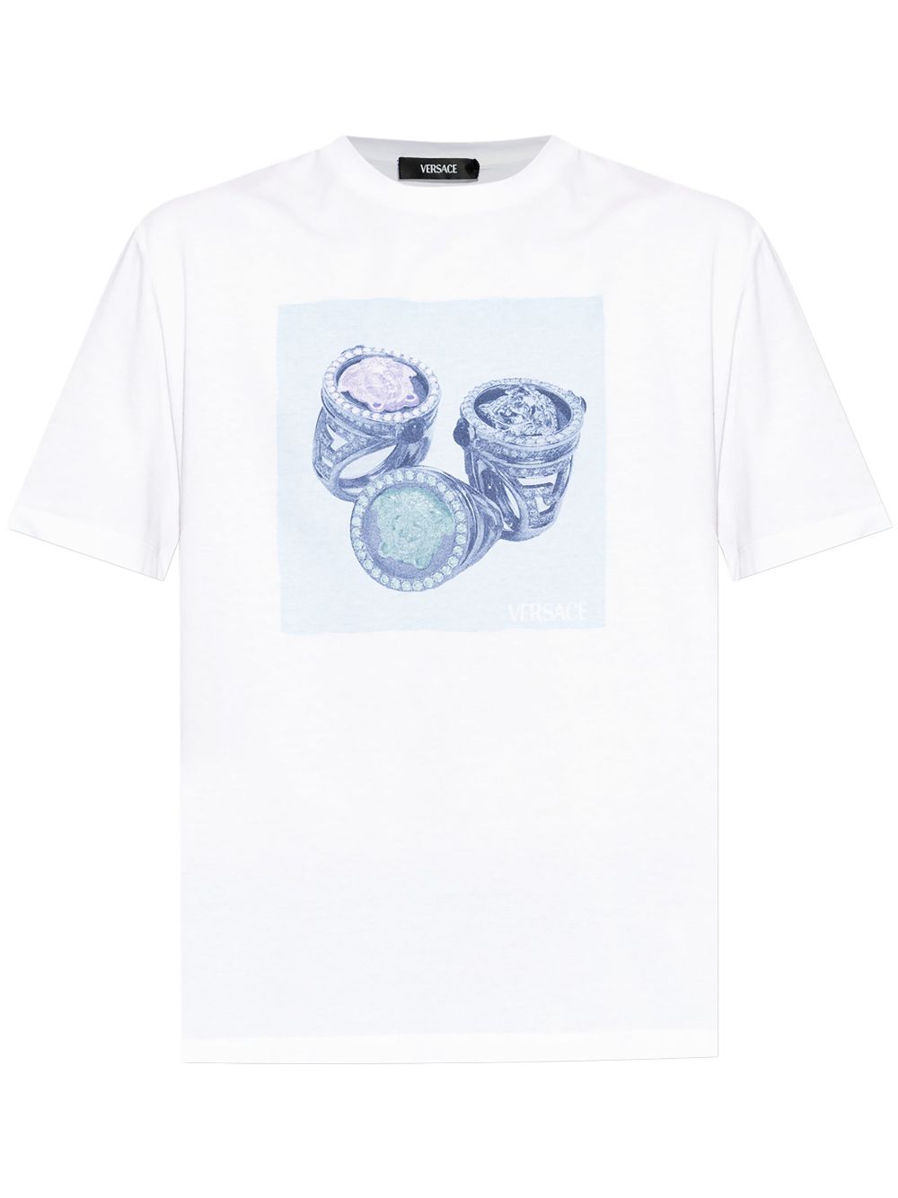 Versace graphic-print T-shirt - White