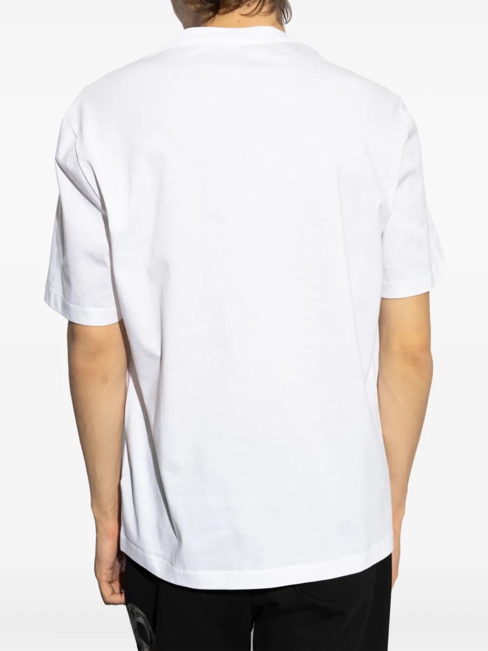Versace T-shirt met grafische print Wit