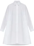 Marni logo-embroidered shirt dress - White