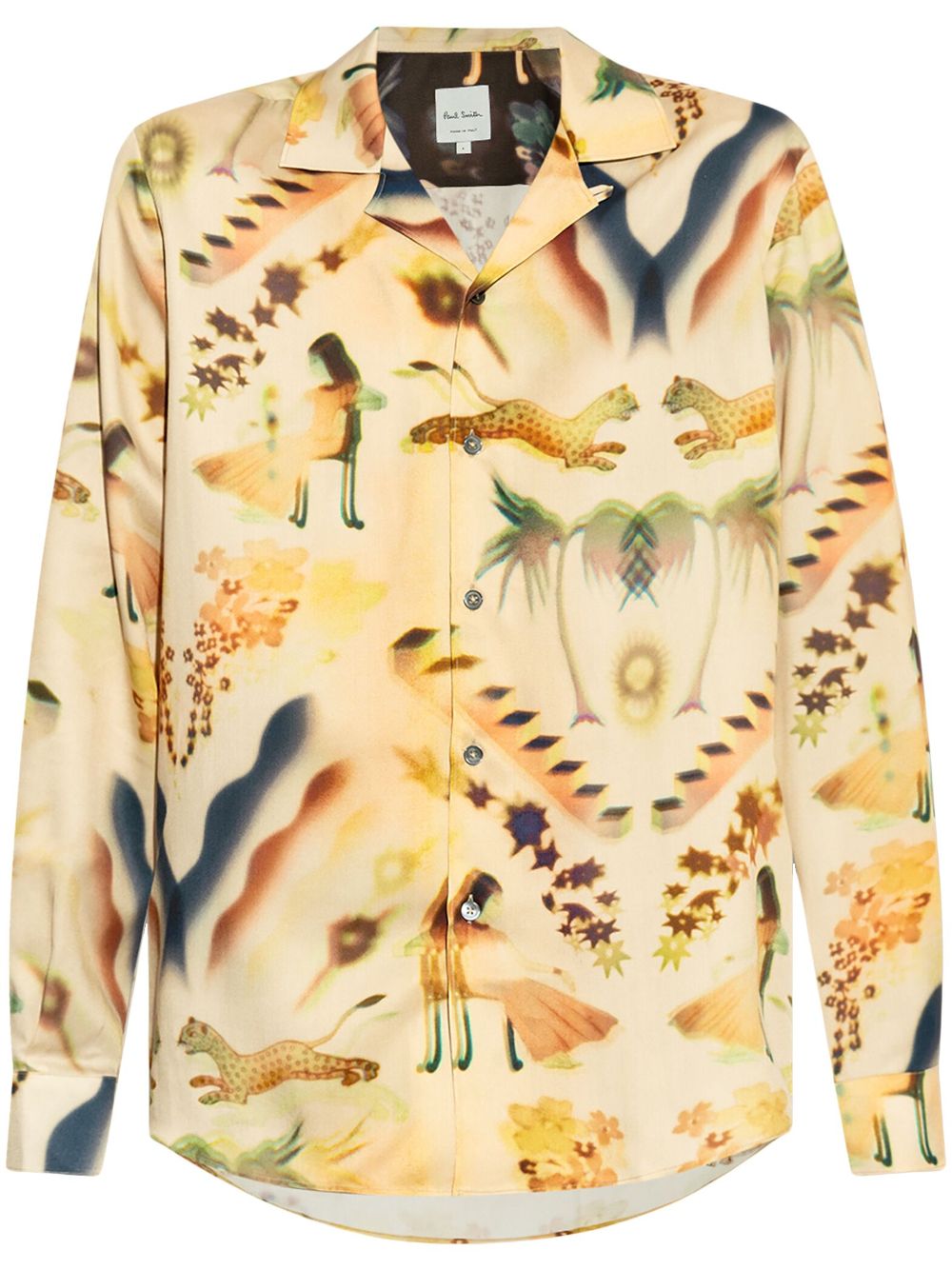 Paul Smith Jungle-print shirt - Neutrals