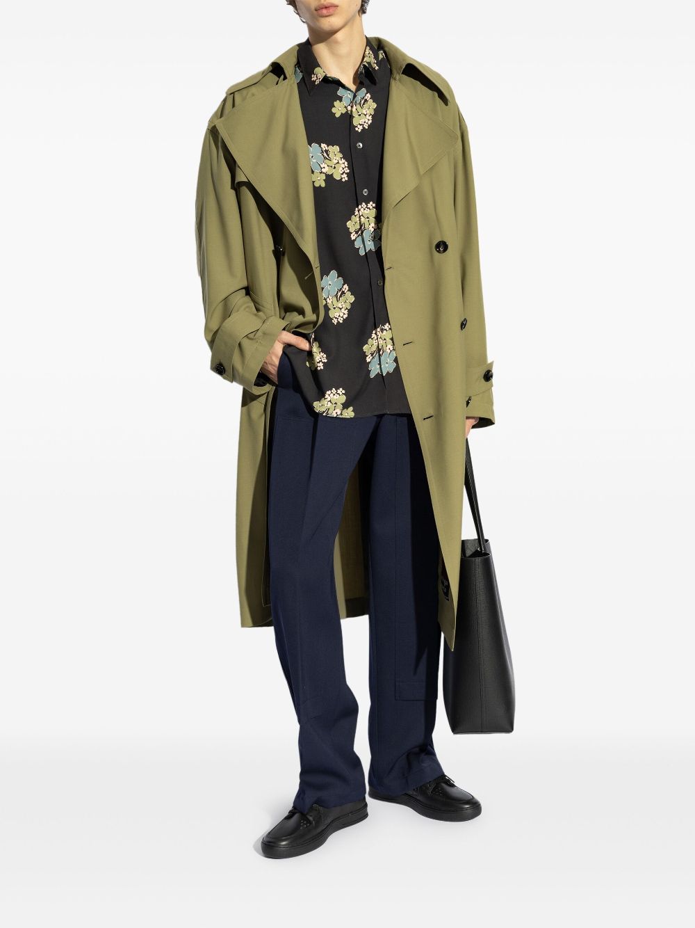 Paul Smith floral-print shirt - Zwart