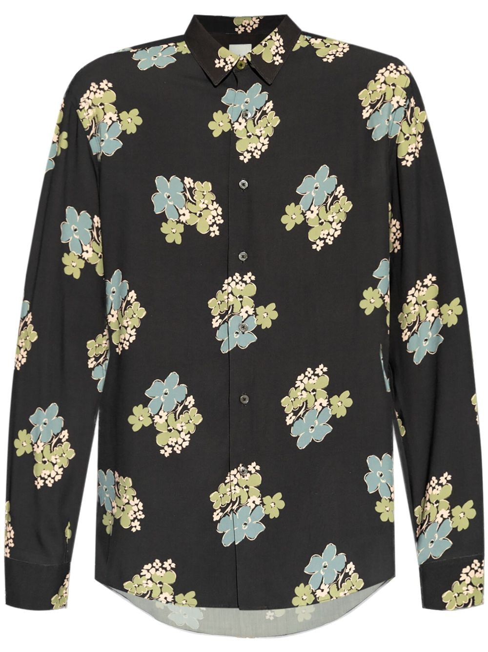 Paul Smith floral-print shirt - Black