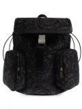 Versace Barocco-pattern backpack - Black