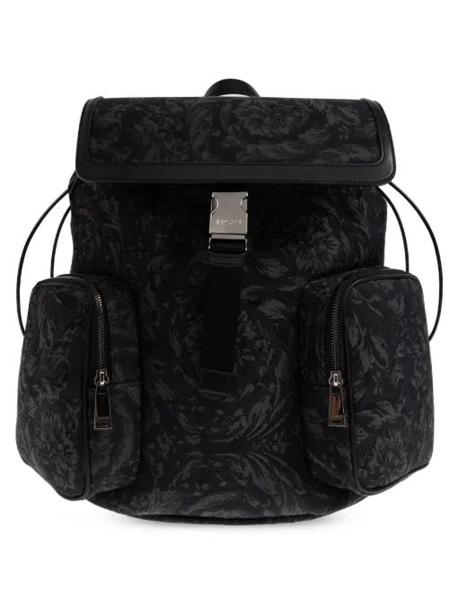 Sac à dos à motif Barocco - Versace - Modalova