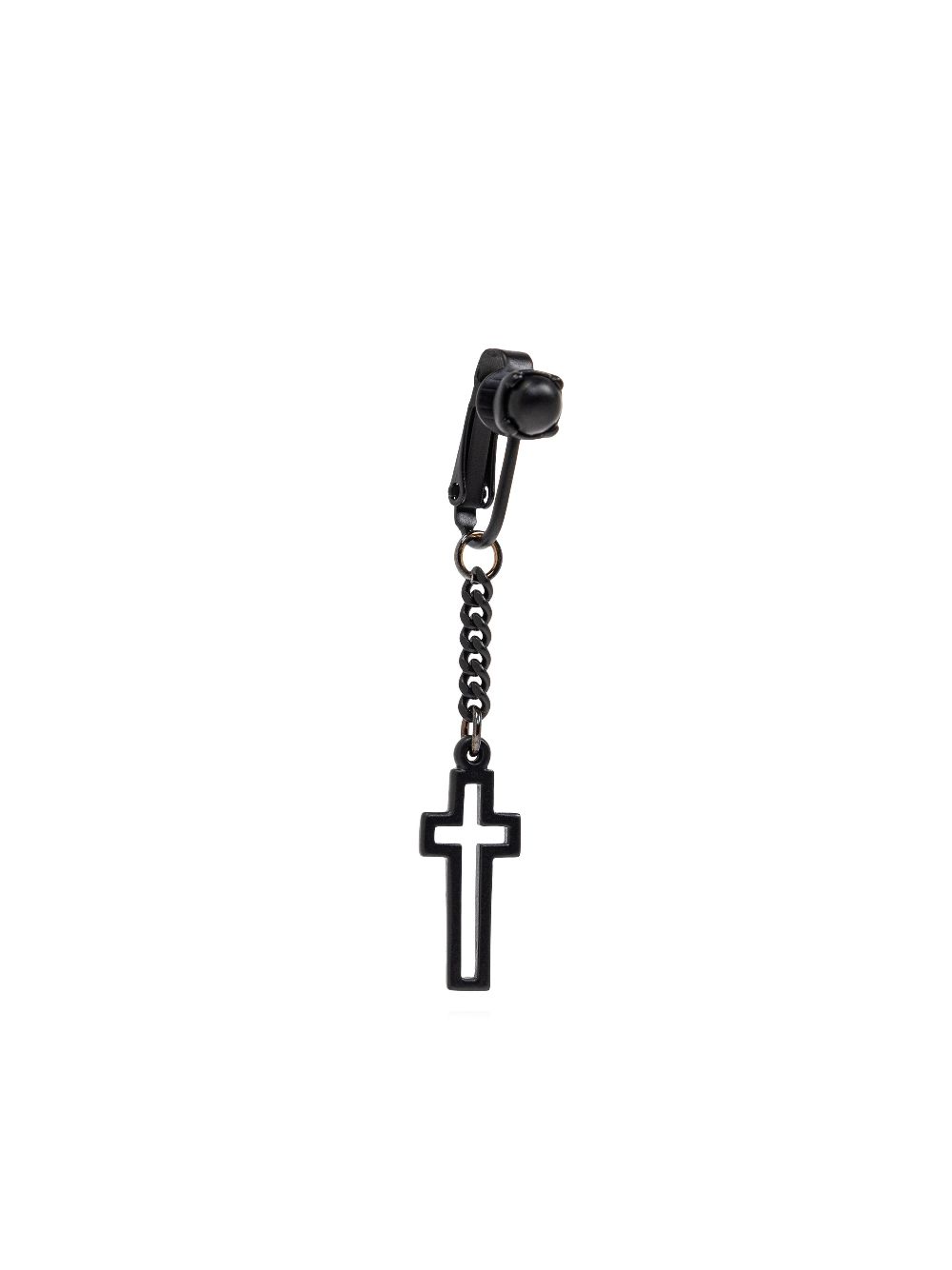 DSQUARED2 cross-charm drop earring - Black