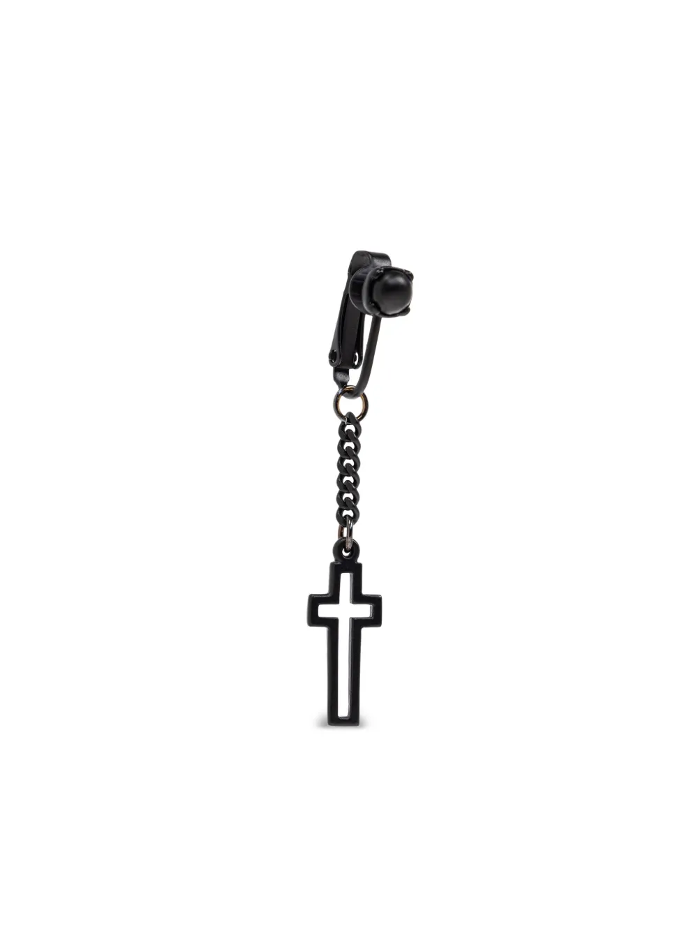 DSQUARED2 arete con dije de cruz | negro | Image 1