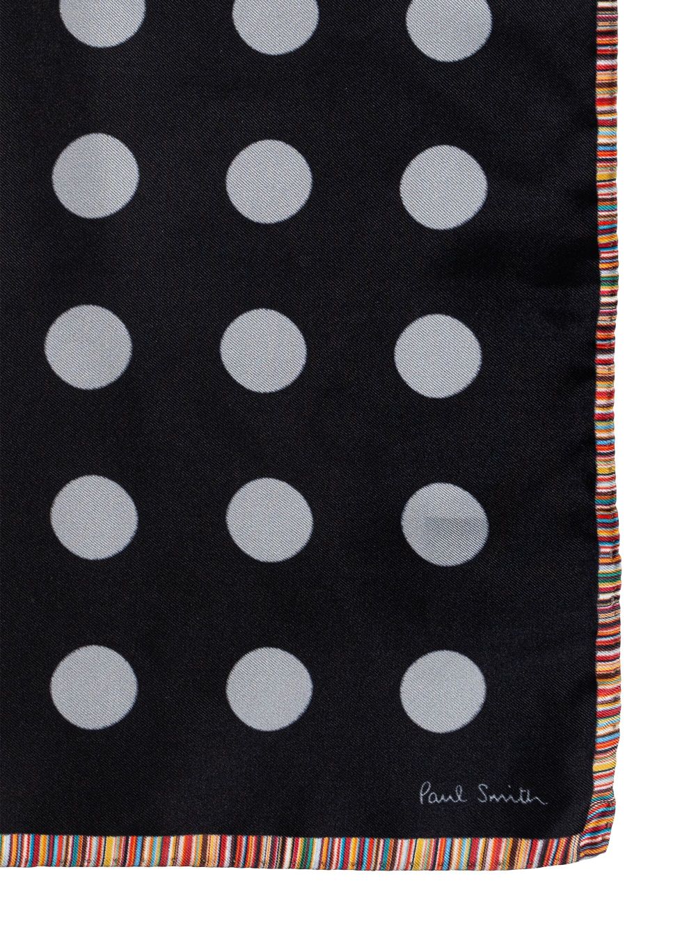 Paul Smith polka-dot pocket scarf - Zwart