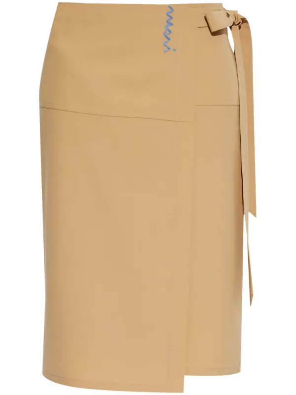 MARNI　ラップスカート Marni ラップ スカート | ニュートラル | FARFETCH JP