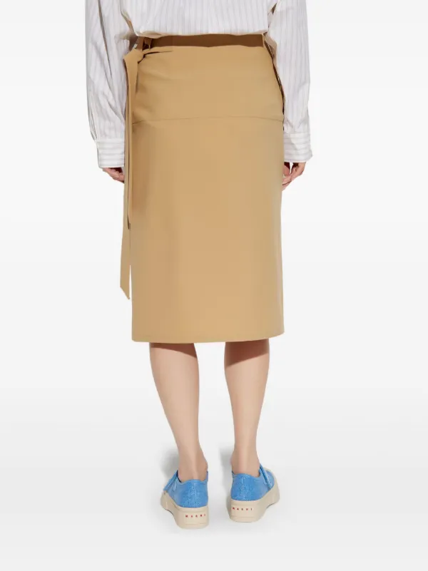 MARNI　ラップスカート Marni ラップ スカート | ニュートラル | FARFETCH JP