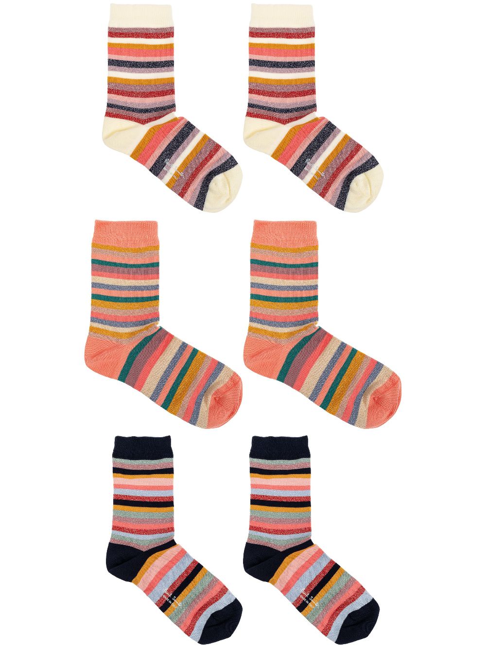 PS Paul Smith Swirl-pattern socks (pack of three) - Neutrals