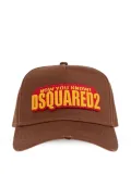 DSQUARED2 embroidered logo baseball cap - Brown