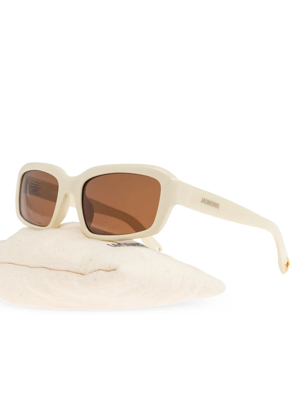 Jacquemus Jac64 zonnebril Wit