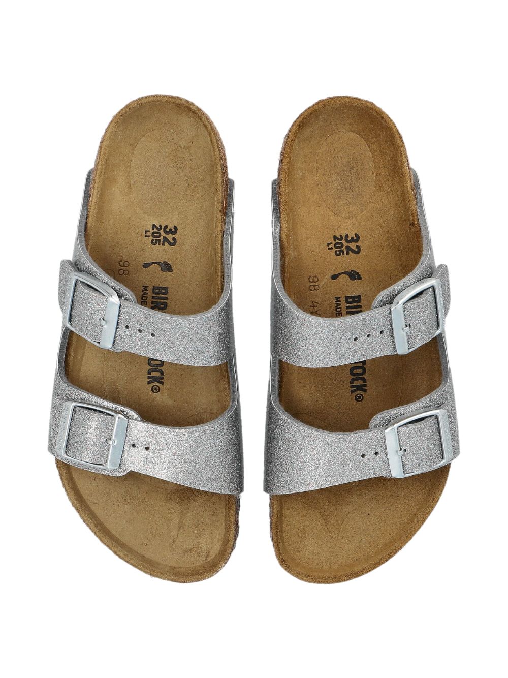 Birkenstock Kids Arizona sandalen Zilver