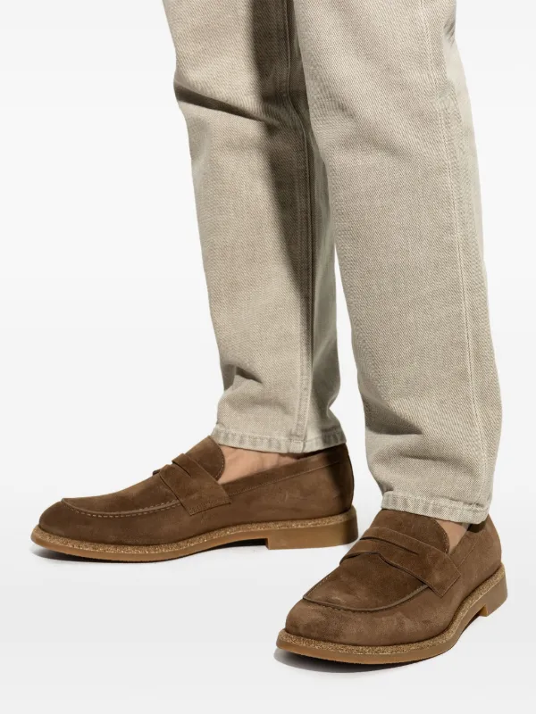 Eleventy Suede Loafers | Brown | FARFETCH display picture 2