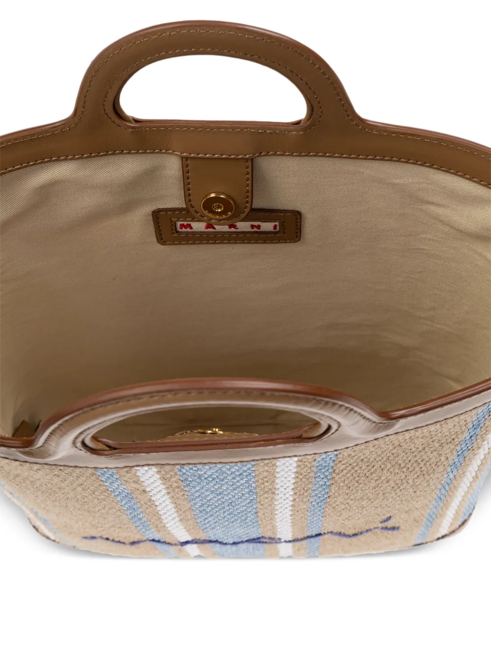 MARNI STRIPED TOTE BAG
