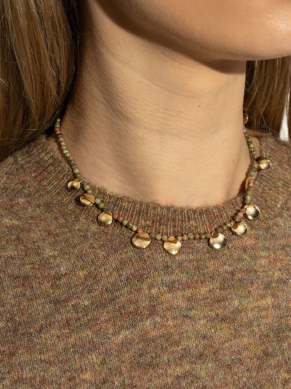 ISABEL MARANT stone necklace - Goud