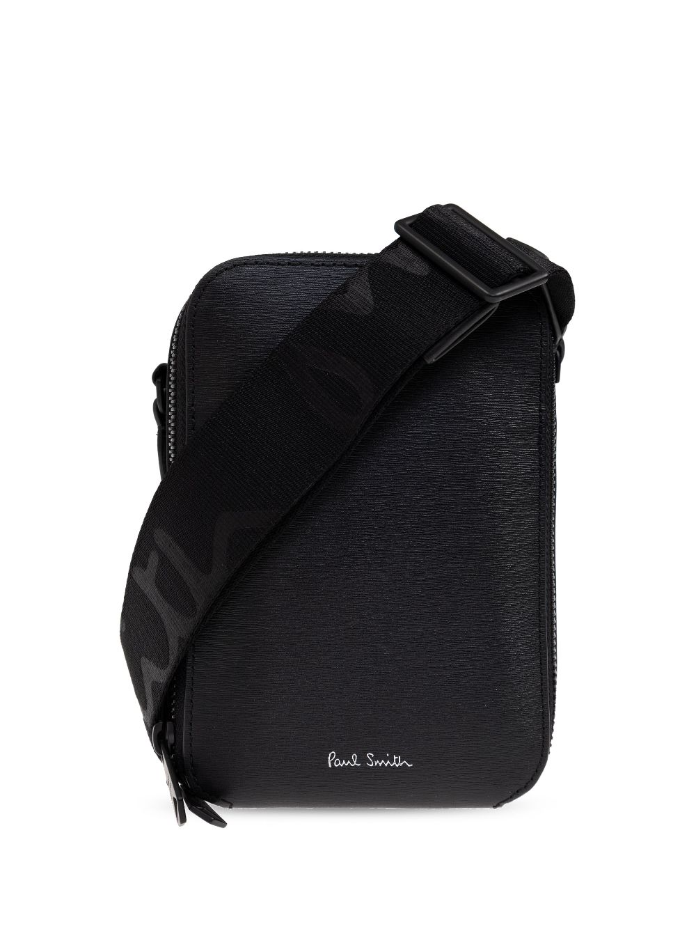 Paul Smith logo lettering messenger bag - Black