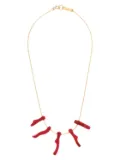 ISABEL MARANT embellished stone necklace - Gold