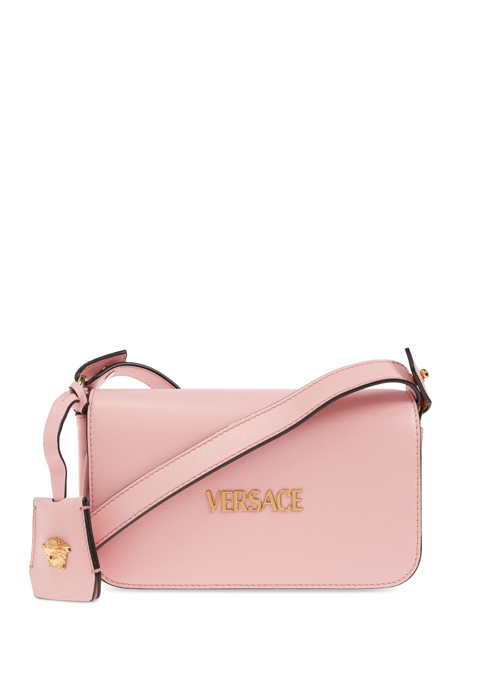 Versace mini Tag cross body bag - Pink