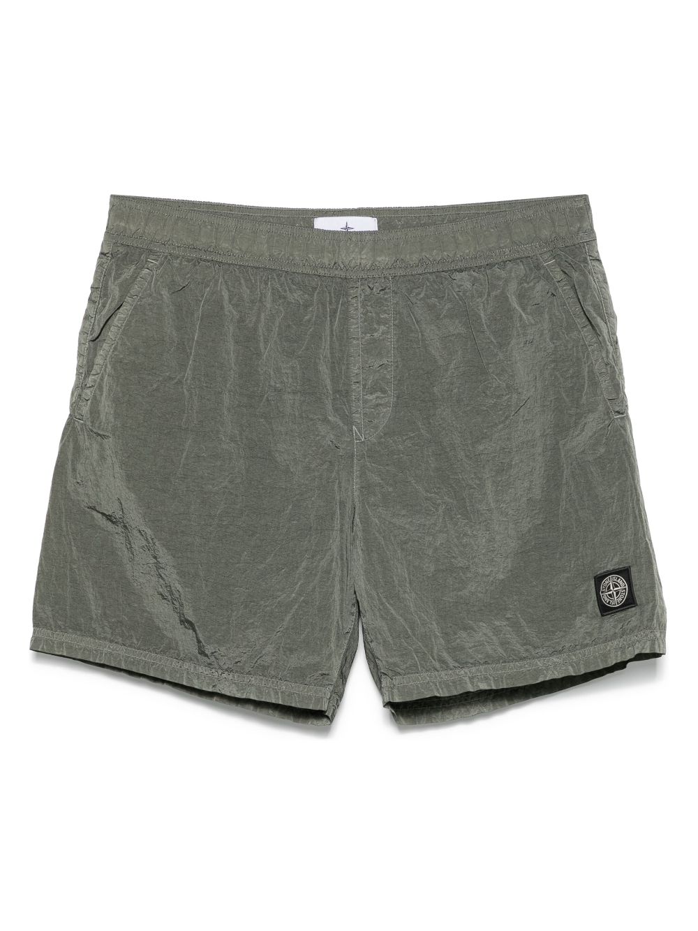 Stone Island Compass-motif swim shorts - Green