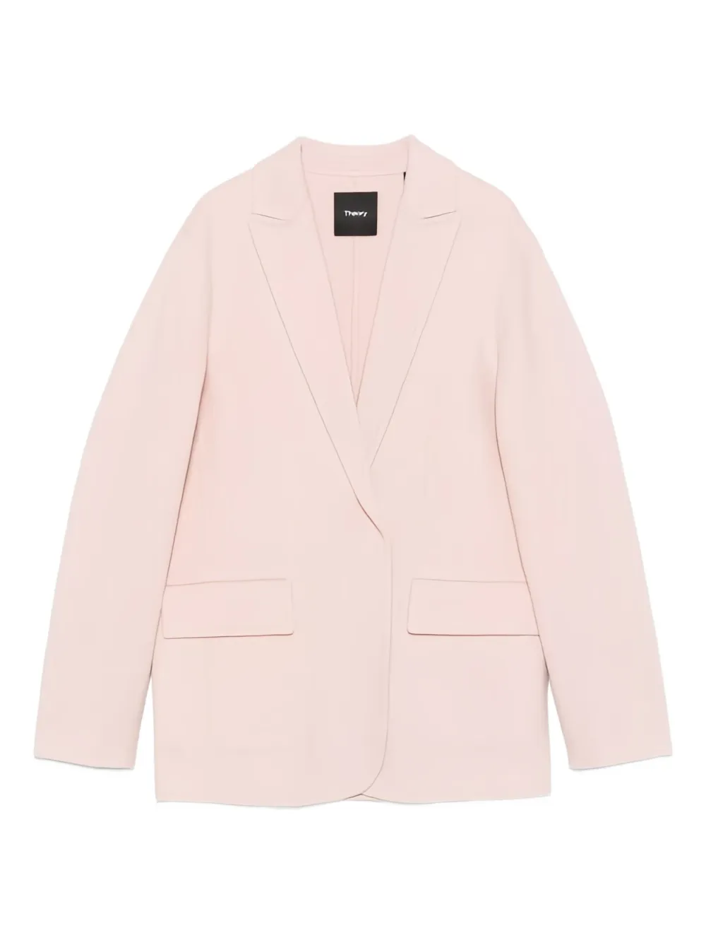 Theory Clairene Notched-lapel Blazer In Pink