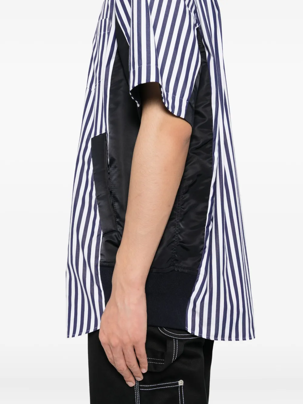 sacai Gestreept overhemd Blauw