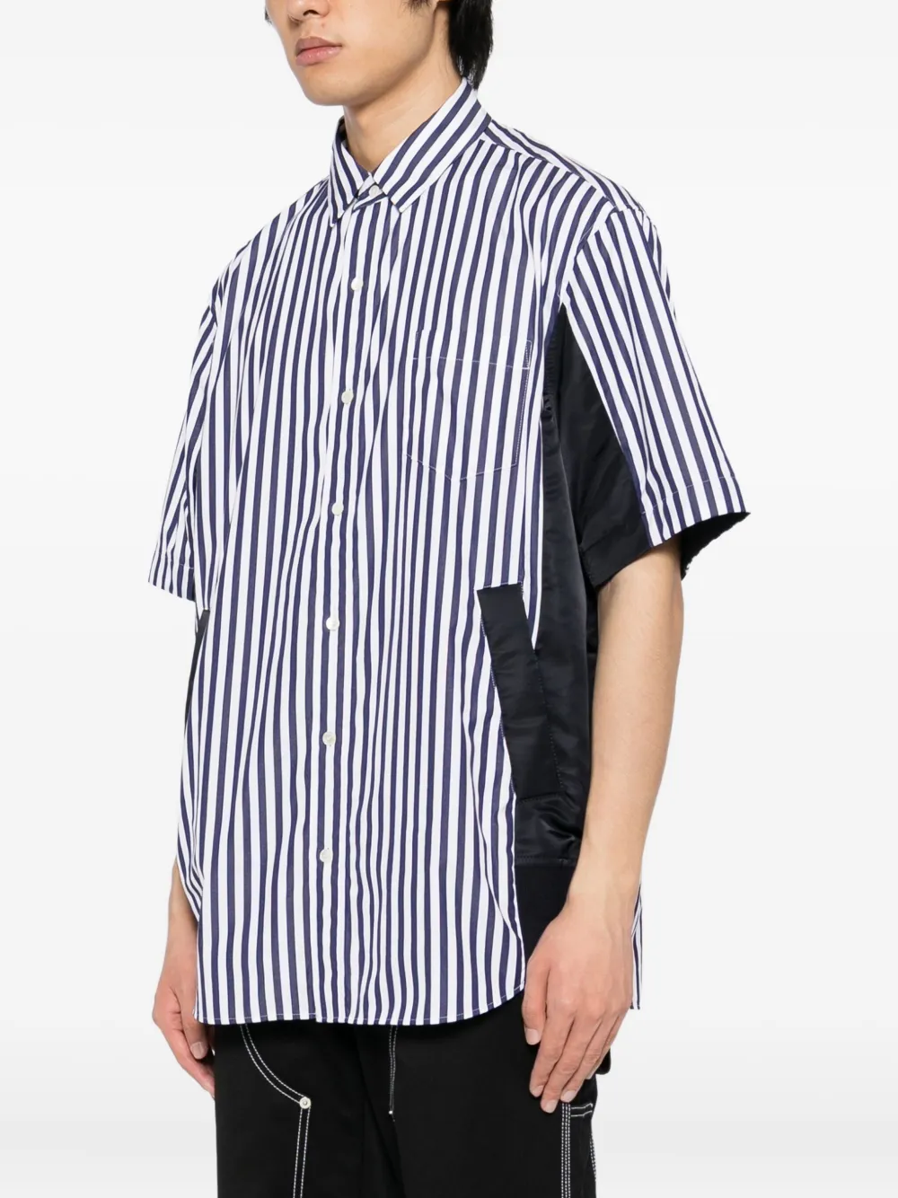 sacai Gestreept overhemd Blauw